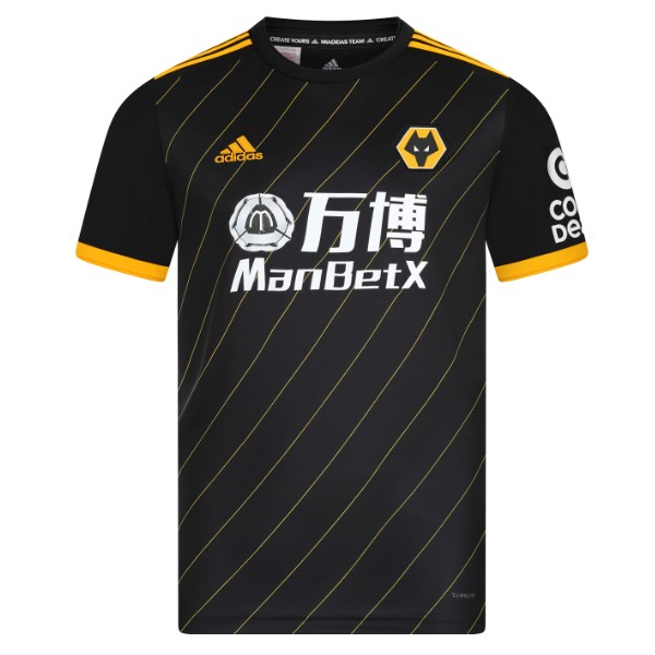 Camiseta Wolves Segunda equipación 2019-2020 Negro